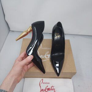 CHRISTIAN LOUBOUTIN Black Lipchick Pointed Toe Pump